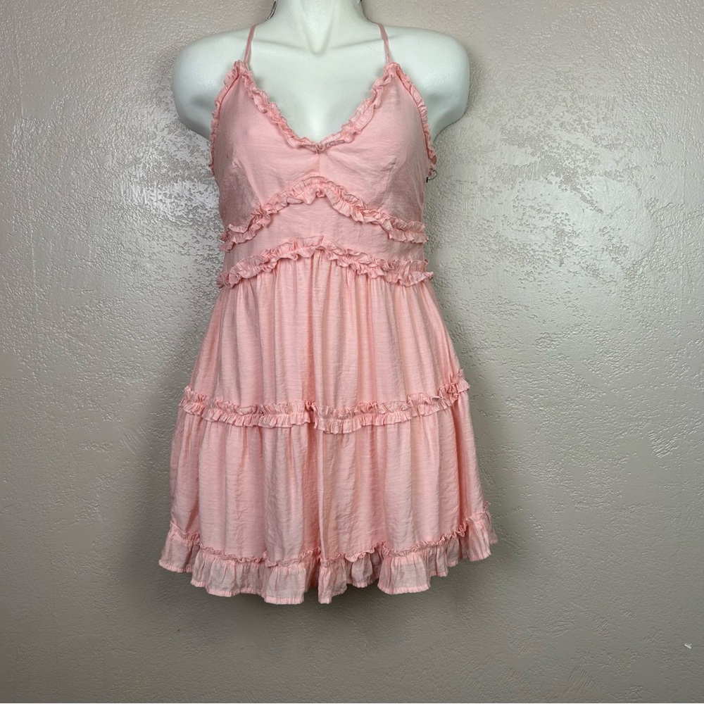 Christina‎ Pink Ruffled Chemise